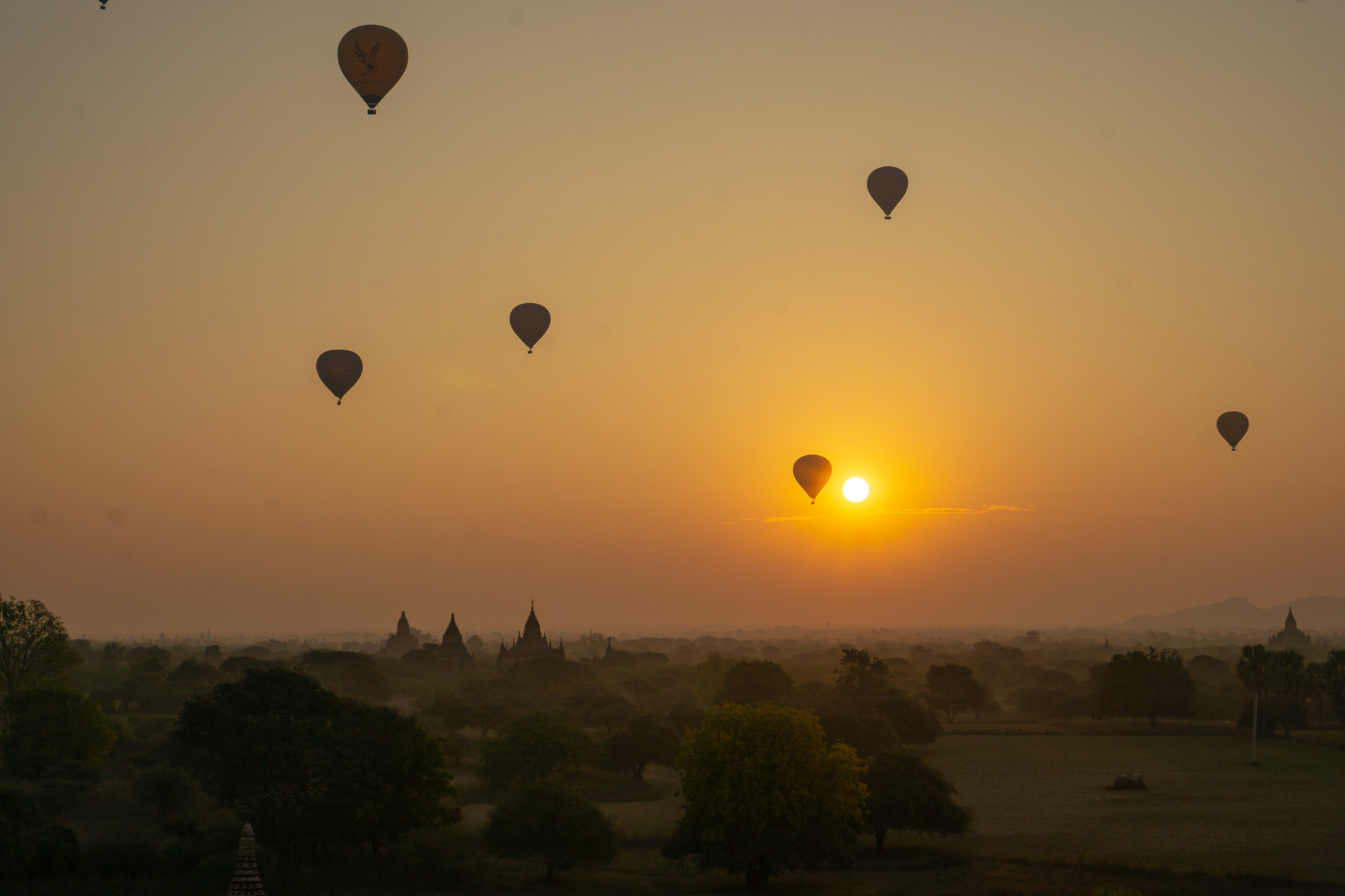 Sunrise over Bagan, Myanmar